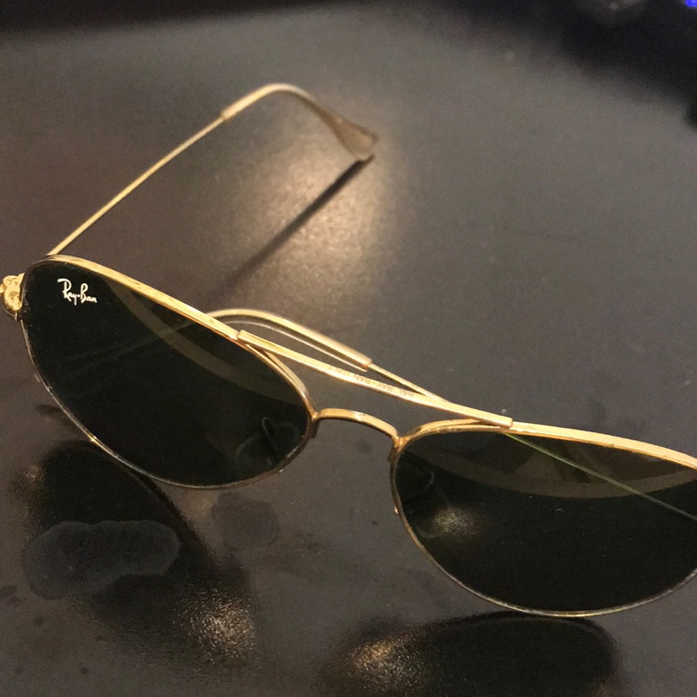 Ray ban aviator sunglasses gold good quality